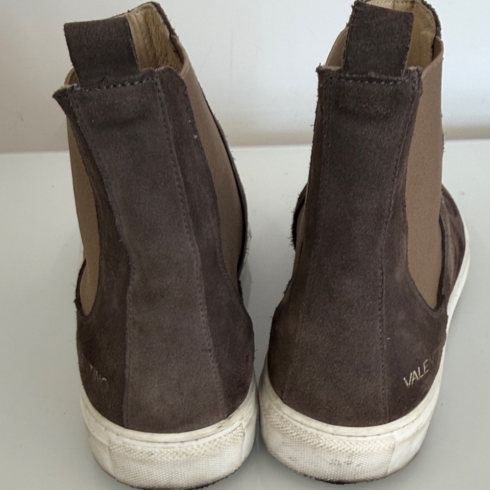 Mario Valentino Dark Brown Suede Ankle Boots 45 - Picture 5 of 7